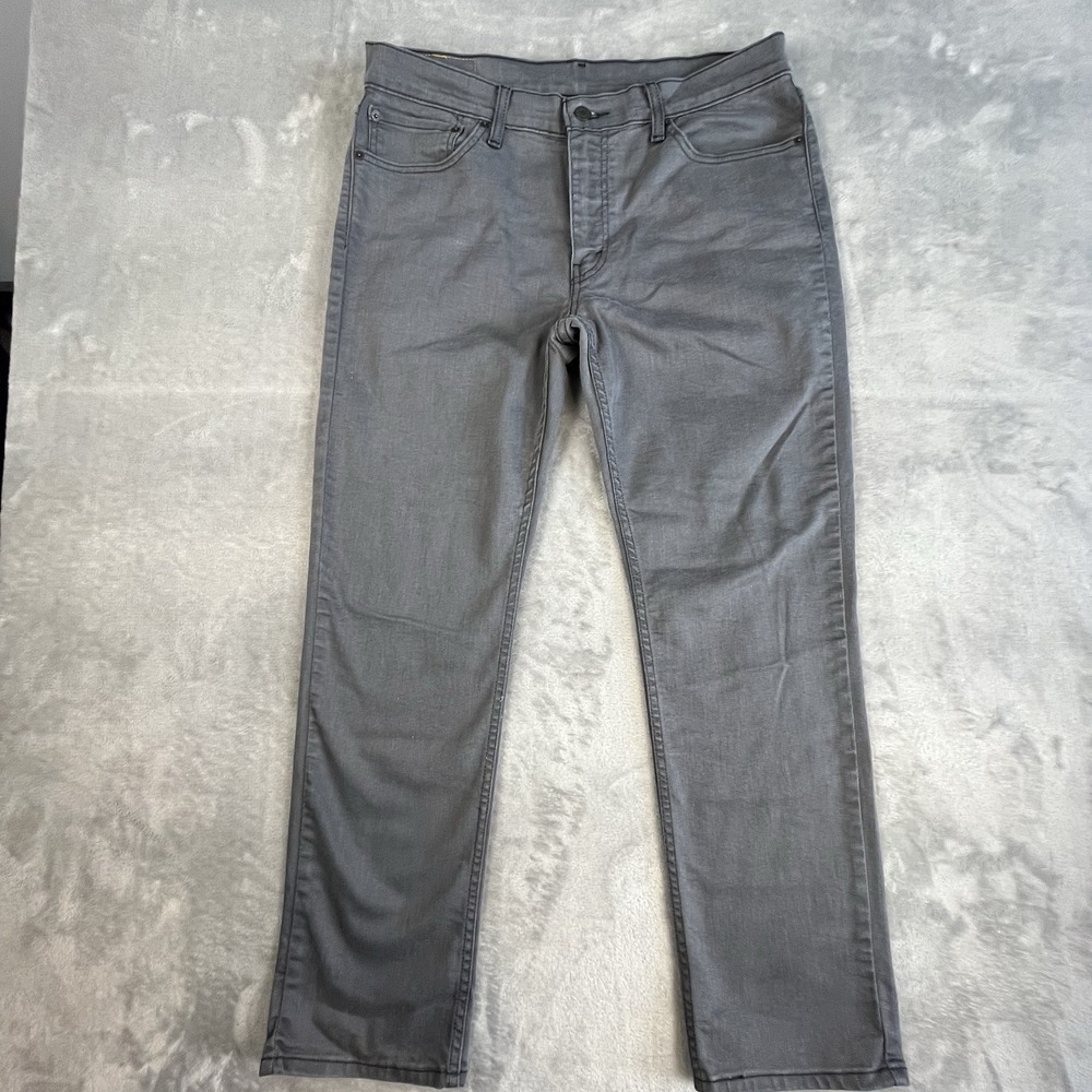 Levis 511 Jeans Mens Size 36x29 Slim Fit Straight Leg Med Wash Black Denim